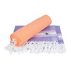 Sathiyas Cotton Bath Towel Pack of 2 (Orange || Lavender)