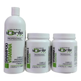 Labonté Kit Shampoo Vitamina  + Vitamina E Keratina Labonté 2pzs