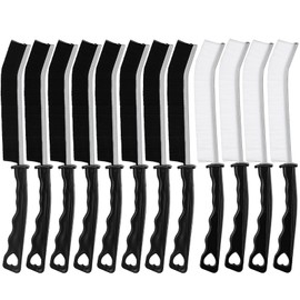 12Pcs Hard Bristle Crevice Cleaning Brush, Grout Cleaner Brush, Multifunctional Gap Cleaning Tool for Household Use, Bathroom, Kitchen, Window,Toilet