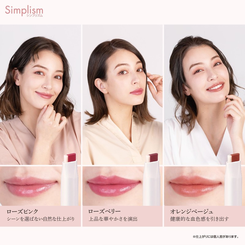 Simplicity Double Tint Rouge Color Retention Moisturizing Lipstick (Rose Pink,