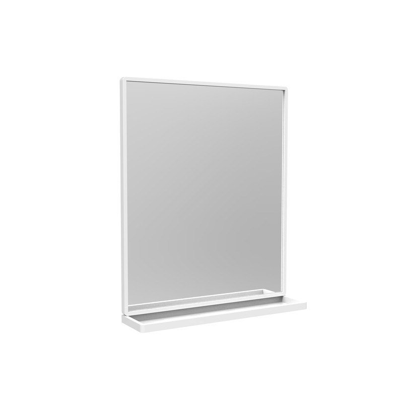ANYHI 20"x24" Bathroom Wall Mirror with Shelf, White Bathroom Mirror