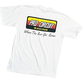 Pro Circuit Original Logo T-Shirt , Color: White, Size: XL PC0118-0140