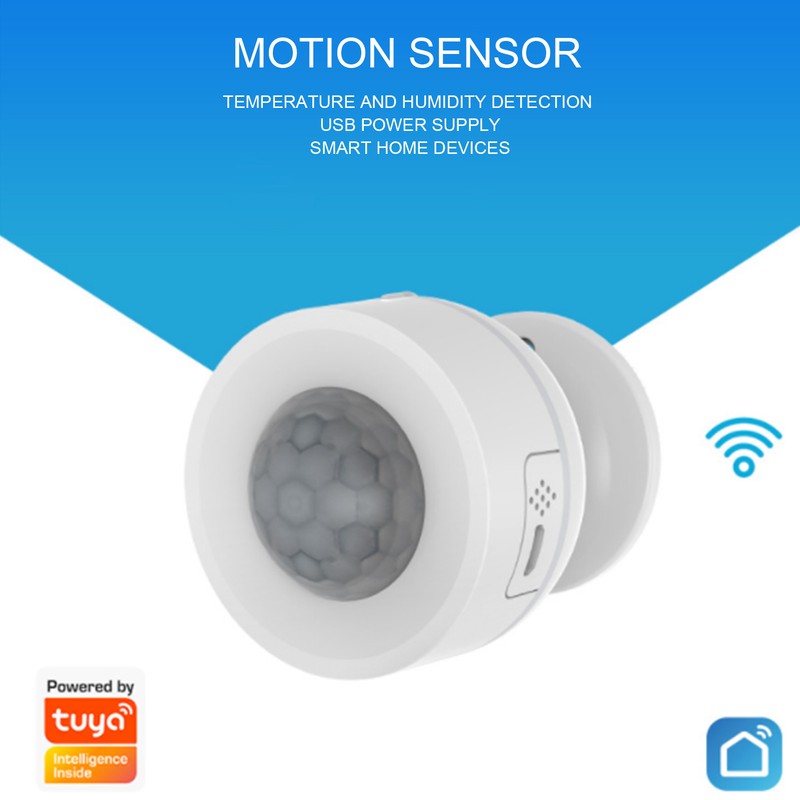NEO NAS‑PD07W WiFi PIR Body Infrared Detector Temperature Humidity Sensor