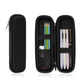 FINPAC Eva Pencil Case, Hard EVA Pen Case, Shockproof Pencil Case, Pencil Case, Pencil Bag for Executive Fountain Pen for Office, School, black, pencil case