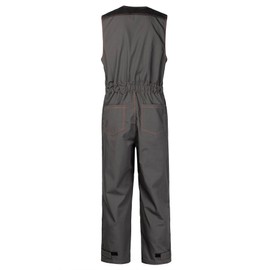 SUSHIMIAN Men's Sleeveless Coveralls Multi-Functional Mechanics Workwear Stylish Work Coveralls Overalls Cargo Jumpsuit, Grey, M
