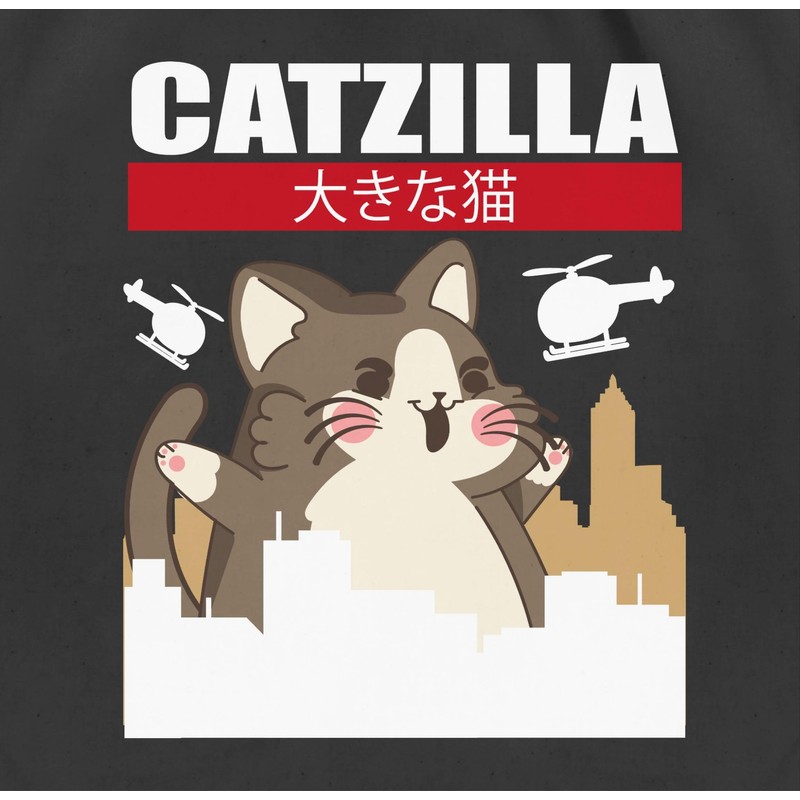 Shirtracer - Gym Bag Backpack - Anime Gifts - Catzilla
