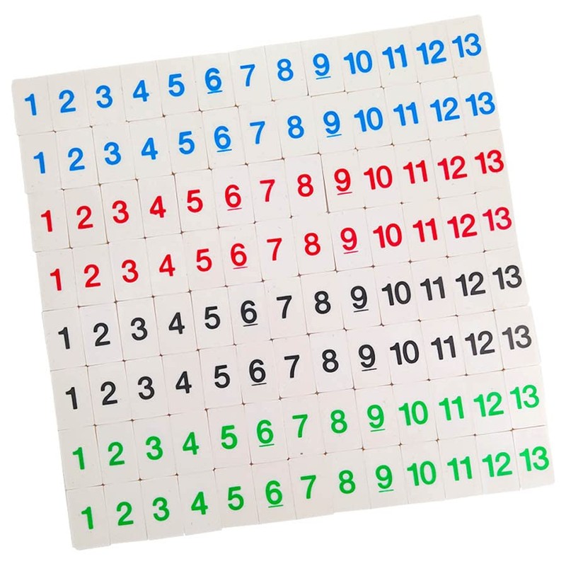 Rummy Mini, Juego de Números, Rummy Clásico, Juego de Mesa