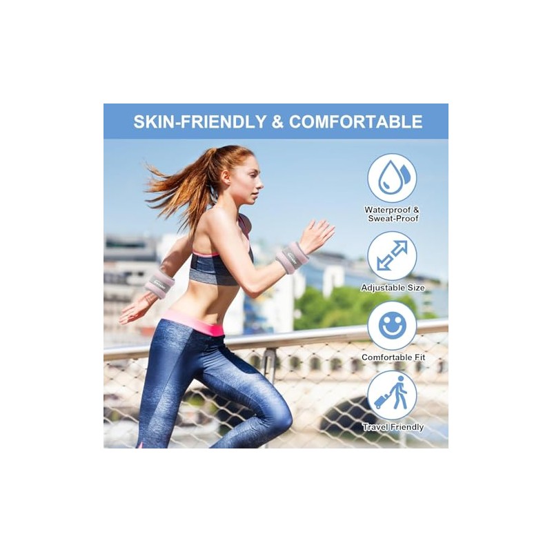 Pesas de Tobillo Ajustables para Fitness, Polainas Para Tobillos y