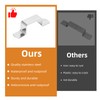 Fence Post Security Brackets, 10Pcs 80mm×20mm Fence Panel Clips 304