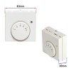 SPARES2GO Mains Room Thermostat for Combi Boilers Temperature Switch Dial