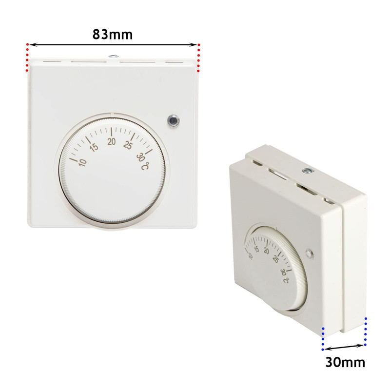 SPARES2GO Mains Room Thermostat for Combi Boilers Temperature Switch Dial