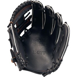 Zett BJGB77520C Boys Soft Baseball Grab, Acro Catch V, All-Round, Black (1900), Right Throw