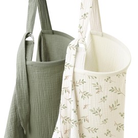 Coreeky 2 Pack Muslin Nursing Cover for Breastfeeding, Soft & Breathable 100% Cotton Breastfeeding Cover up with Adjustable Neck Strap, Multi-use Must Have Nursing Canopy for New Mom (Spring Meadow)