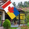3×5 FT Canada Ukraine Flag,Large Canadian Ukrainian Friendship Decor,Double Side
