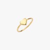 Gold&Dear 14KGP Plump Simple Heart Ring White Gold L (No.