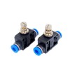uxcell a15082600ux0960 Tube Flow Speed Control Valve Pneumatic Push in