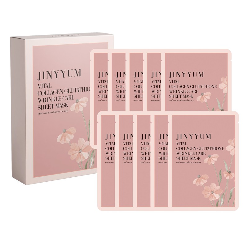Genieum Vital Collagen Glutathione Wrinkle Care Sheet Mask 25ml, 10