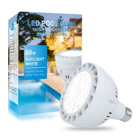 LED Pool Light for Inground Pool, 120V 50W 5000LM Daylight White Swimming Pool LED Light Bulb Replacement for 300~800W Traditional Bulb, Fit in for Pentair and Hayward Pool Light Fixtures
