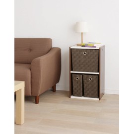 Iris Ohyama CBK-16D Basket, Brown, Width 6.5 x Depth 10.2 x Height 10.2 inches (16.5 x 26 x 26 cm)