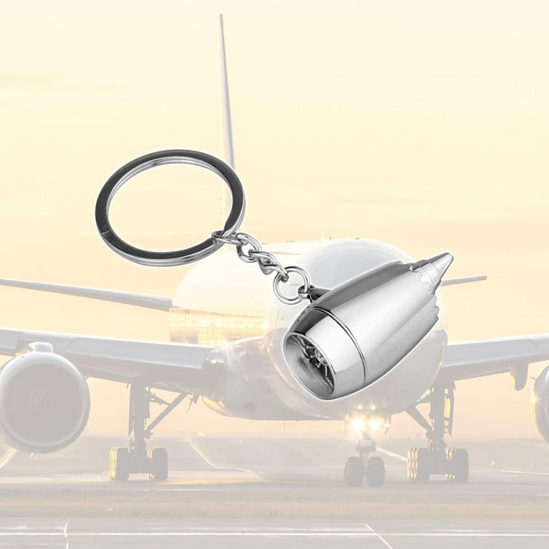 DonJordi Engine Turbine Keyring with Ring for All Pilots and
