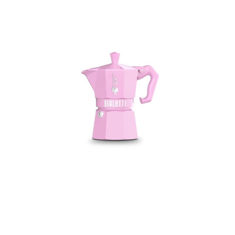 Bialetti Mocha Exclusive Pink 3 Cup Open Fire (Coffee Maker,