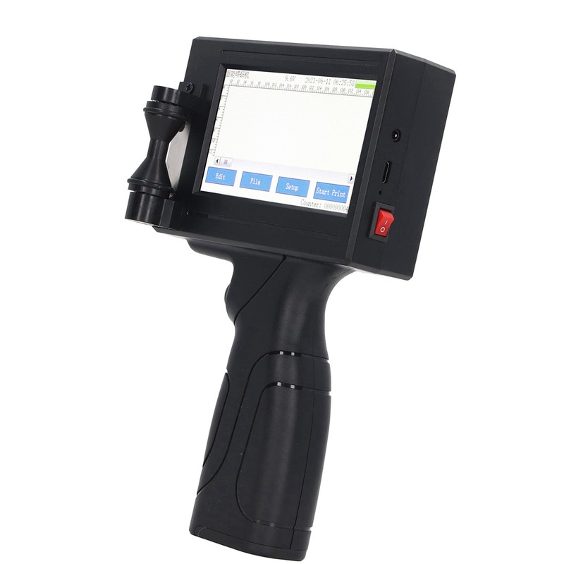 Handheld Inkjet Printer Gun Portable Intelligent with LED Touch Screen