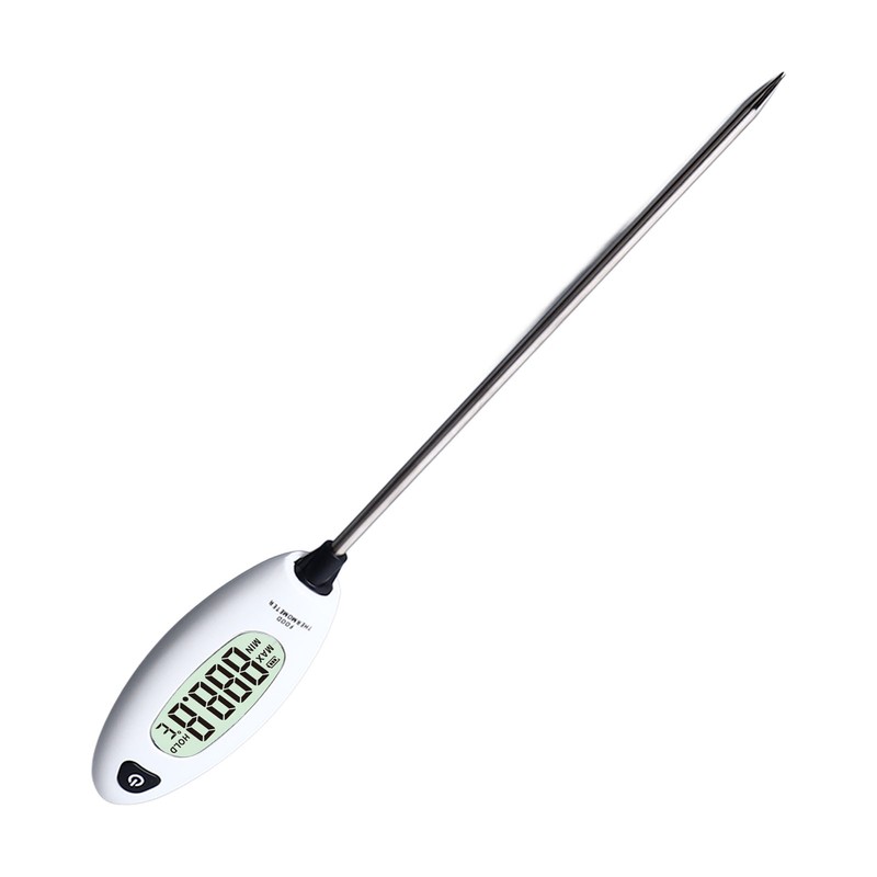 Food Thermometer Digital LCD Display Stainless Steel Probe for Home