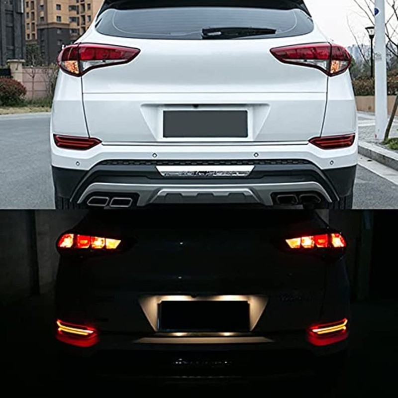 ECAHAYAKU Led Rear Bumper Reflectors Lights Compatible With 2015 2016