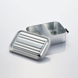 Skater AFD12-A Bento Box, Deep, 47.2 fl oz (1,200 ml), Super Large, Large Capacity, Fluffy, Aluminum, Men's, Silver