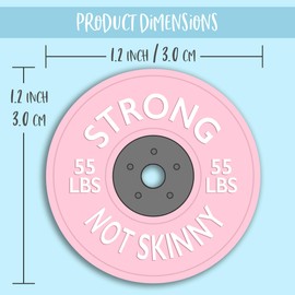 UBUN2 Mini Barbell Keychain - Strong Not Skinny | Fitness Weightlifting Gym Keyring Decoration Charm | Removable Weight Plates PINK