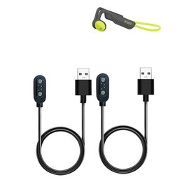 WUNIAK Charging Cable for RR Sports AC889 Bone Conduction Swimming Headphones, Magnetic USB Charging Cable USB Flexible Charger Cord Cable Accessories for RR Sports AC889，（2 Pack）