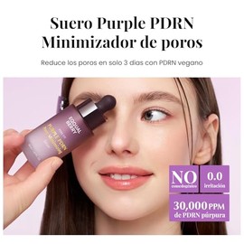 EQQUALBERRY Suero Facial Purple PDRN - Coreano con Retinal, Niacinamida, PDRN, Péptidos y Ácido Hialurónico, Renovación Suave, 30 ml