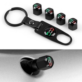 4pcs Car Leather Tyre Valve Valve Caps Compatible with Styling Accessories (L)