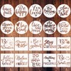 3 Inch Inspirational Word Stencils, 20 PCS Motivational Stencils Reusable