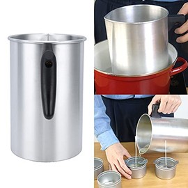 Cabras de velas Pot de vertido, Padrina de cera de velas 3L Copa de cera de cera Cabina de vela Suministro Pot de aluminio Cabricante de contenedores de cera Punta