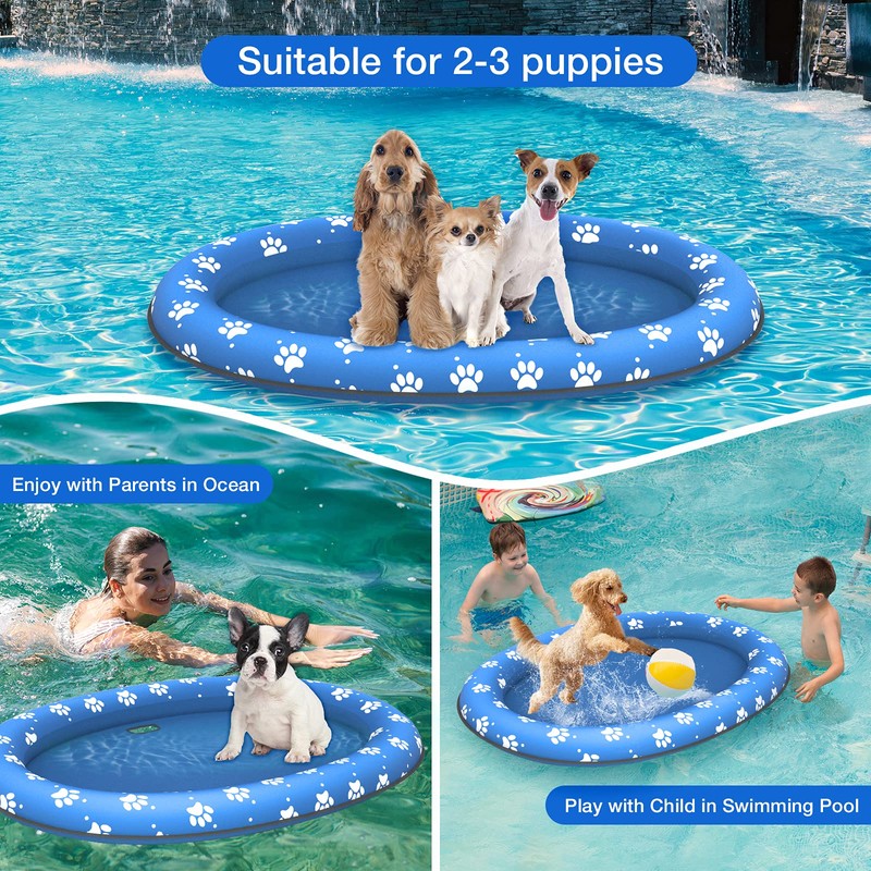 Pet Soft Dog Float Raft - Inflatable Dog Swimming Float