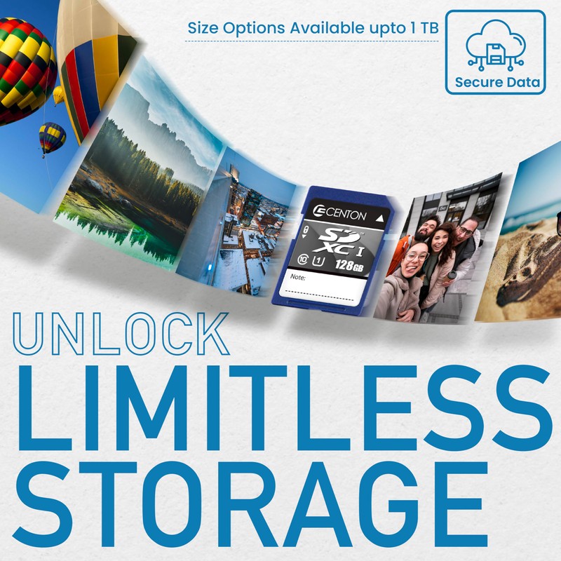 Centon MP SDXC Card,UHS1,256GB 5 Pack
