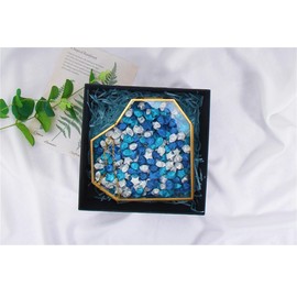 520 Sheets Origami Star Paper Glitter Stars Blue Cute Strips Lucky Star Decoration Folding Paper for DIY Hand Art Crafts, School Teaching Supplies (Blue- 520 sheets)