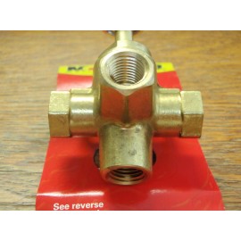 Moeller FUEL LINE TANK SHUT OFF SELECTOR 4 WAY VALVE 114 03330410 1/4" FEMALE BRASS BOAT