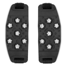 ProLeo 1 pair of shoe spikes, universal non-slip shoe spikes with fasteners, snow crampons with fasteners