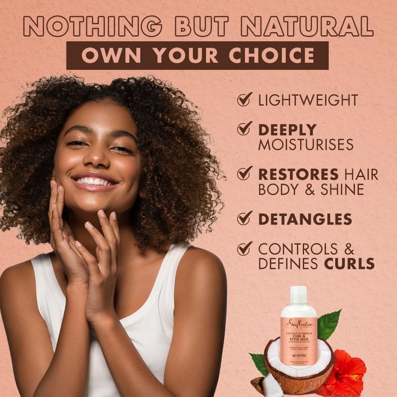 Shea Moisture Coconut & Hibiscus Curl & Style Milk 8