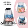 KKLM Drawstring Backpack Pool Bag Transparent Fruit Storage Transparent Backpack