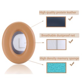 ACCIUK Replacement Ear Pads, Compatible with Bose 700 Noise-Canceling Headphones/NC700 Headphones, Made of Soft Protein Leather and Memory Foam, Replacement Ear Pads (Apricot Color)