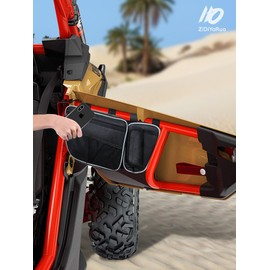 ZIDIYORUO CAN AM Maverick X3 Accessories Front Door Storage Bags for Maverick X3, Compatible with Can Am Maverick X3 Max, XRS Turbo, Featuring Removable Knee Pad, 2023 Design (Sold as a Pair)