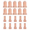 20Pcs Plasma Cutting Torch Nozzles Electrodes Brass Strong High Temperature