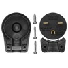 JORINDO 5 Pack 90 Degree 3 Pole DIY Rewirable,Right Angle