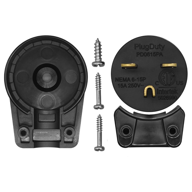 JORINDO 5 Pack 90 Degree 3 Pole DIY Rewirable,Right Angle