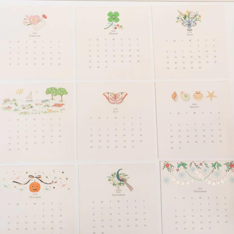 Karen Adams 2026 Desk Calendar Classic Refill Supplement