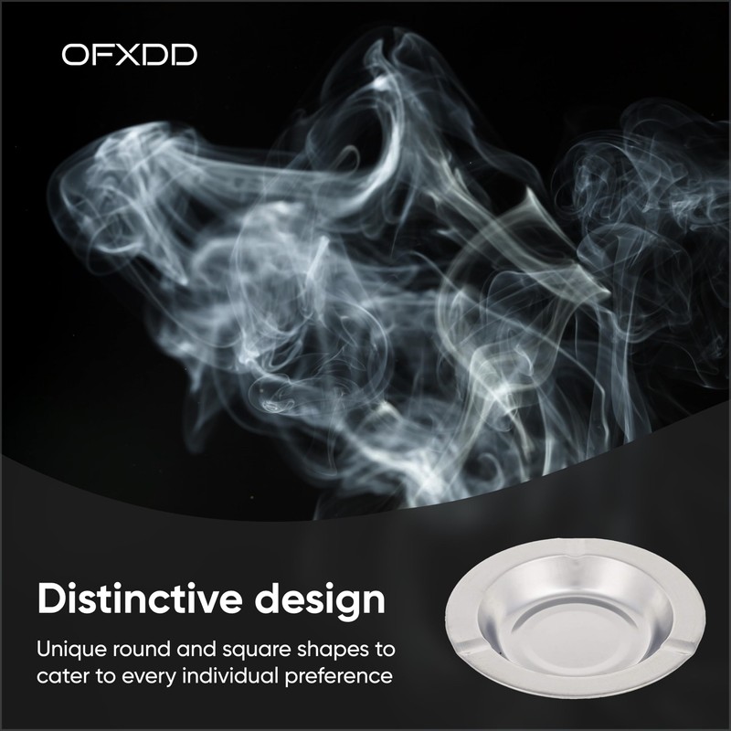 Stainless Steel Ashtray - Pack of 12 - Outdoors Cigar