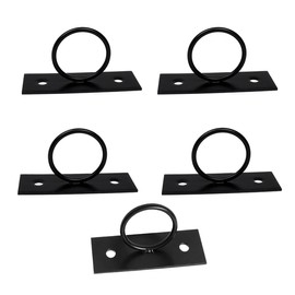 Teadokly 5PCS Rope Fence Bracket Holders, Ring Rope Support Battle Rope Anchor Decorative Rope Holder for Rope Fences, Stair Railings, Wall Hooks, Ceiling Hooks